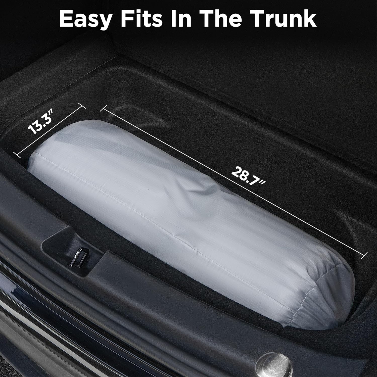 Uireefly Tesla Model Y Mattress Memory Foam Mattress Tesla Model Y Inflatable Mattress Bed with Air Pump Grey - Image 7