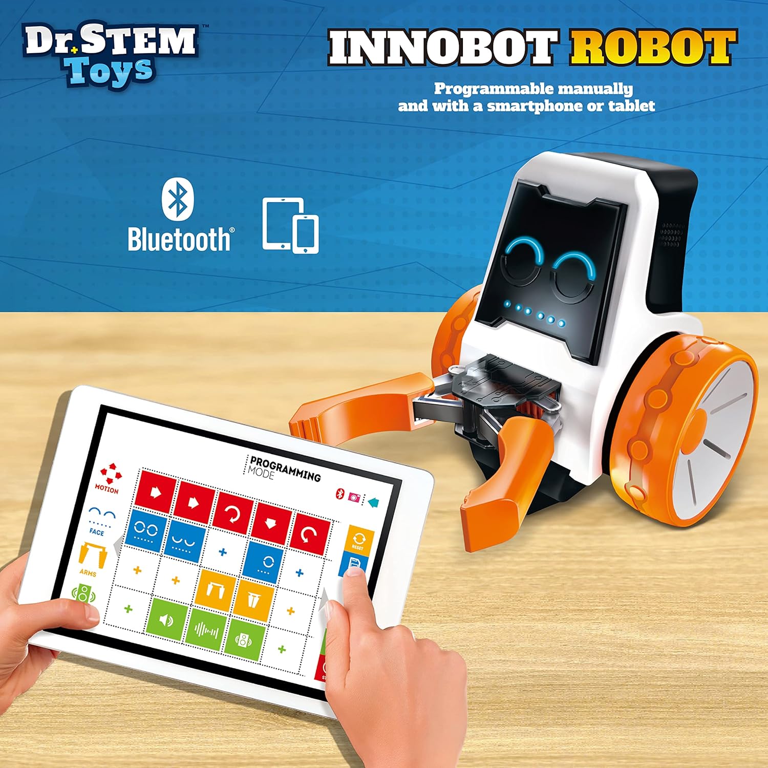 Dr. STEM Toys Innobot Coding Robot Toy | Robotics Science Kit for Kids Ages 8 & Up | Bluetooth Enabled, Easy to Build & Program, Performs Multiple Stunts & Chores | Kids Learn Coding as They Play - Image 4